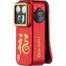 Olight Oclip Pro Rechargeable Clip-On Light (Orange with Fortune Snake Logo)