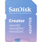 SanDisk 128GB Creator Series UHS-I microSDXC Memory Card with SD Adapter