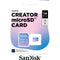 SanDisk 128GB Creator Series UHS-I microSDXC Memory Card with SD Adapter