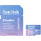SanDisk 128GB Creator Series UHS-I microSDXC Memory Card with SD Adapter