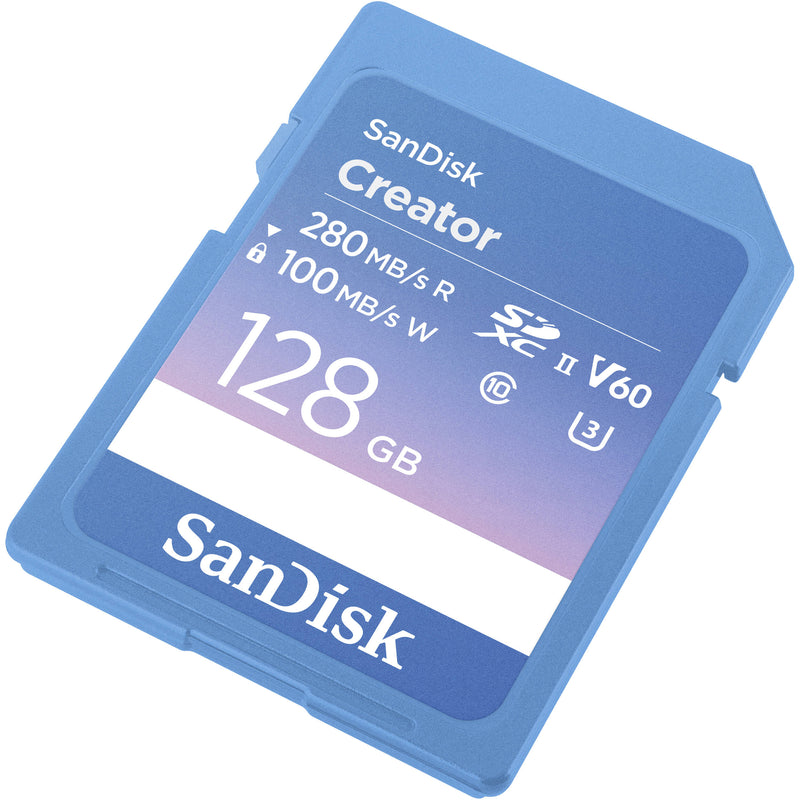 SanDisk 128GB Creator Series UHS-II SDXC Memory Card