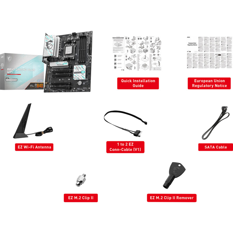 MSI B840 GAMING PLUS WIFI AM5 ATX Motherboard