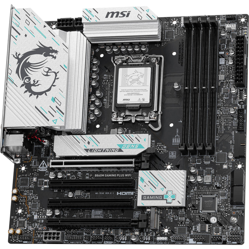 MSI B860M GAMING PLUS WIFI LGA 1851 Micro-ATX Motherboard