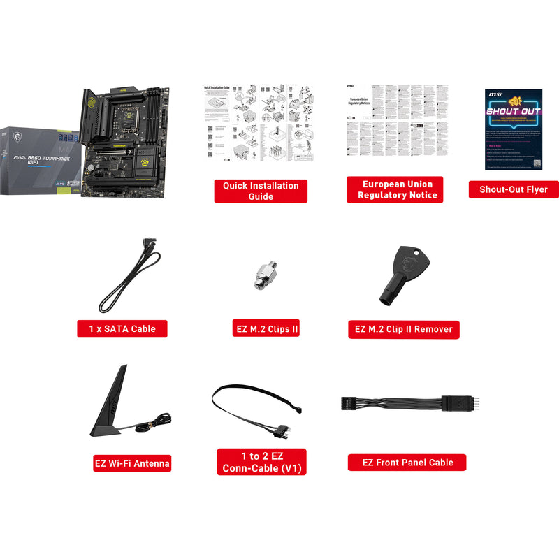 MSI MAG B860 TOMAHAWK WIFI LGA 1851 ATX Motherboard