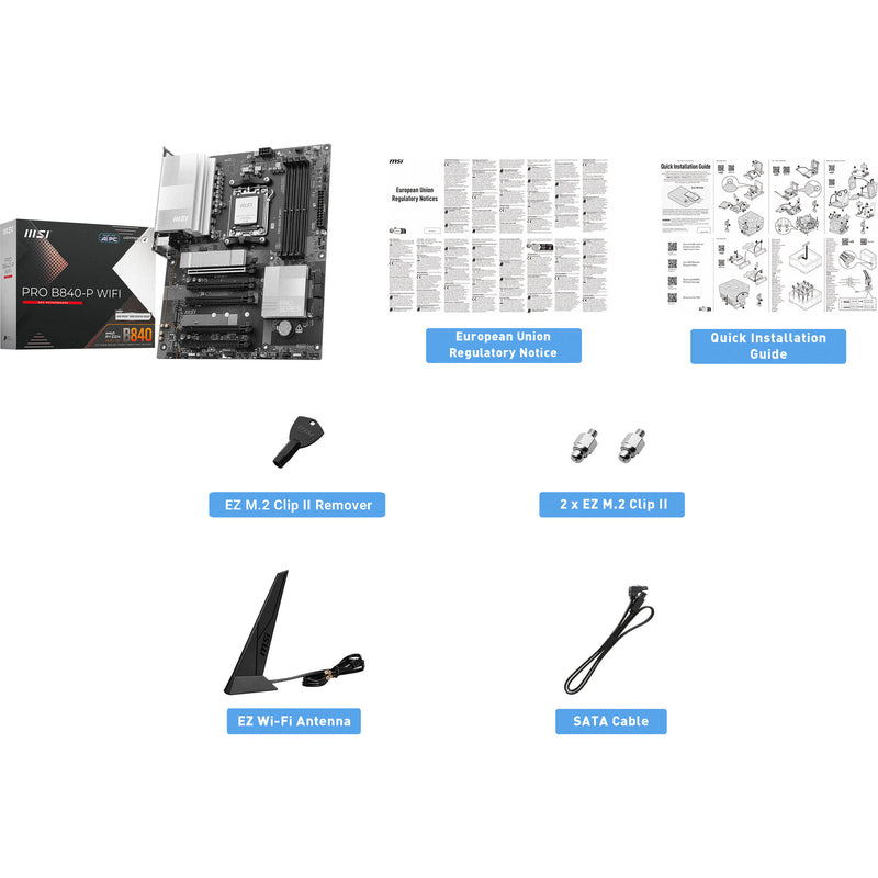 MSI PRO B840-P WIFI AM5 ATX Motherboard