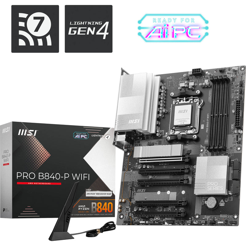 MSI PRO B840-P WIFI AM5 ATX Motherboard