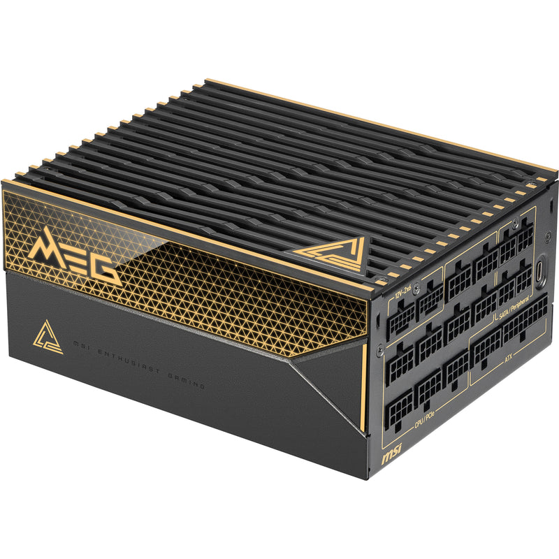 MSI MEG Ai1600T PCIE5 1600W 80 PLUS Titanium Modular Power Supply