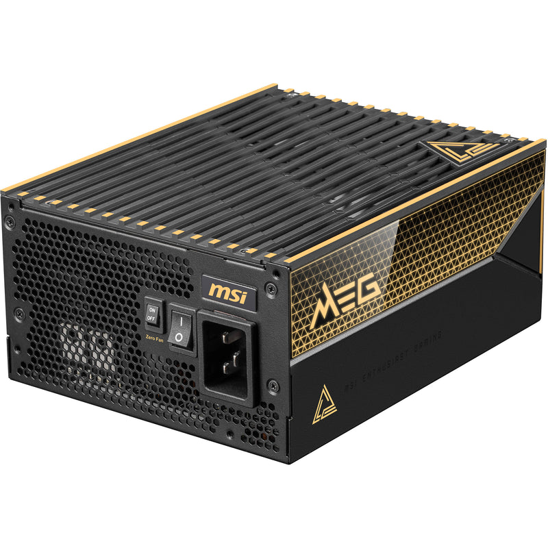 MSI MEG Ai1600T PCIE5 1600W 80 PLUS Titanium Modular Power Supply