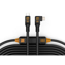 Tether Tools LeverLock & Optima Cable Kit (15', Non-Reflective Black, Right-Angle)