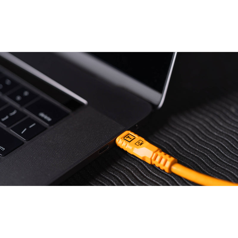 Tether Tools LeverLock & Optima Cable Kit (15', Non-Reflective Black, Right-Angle)