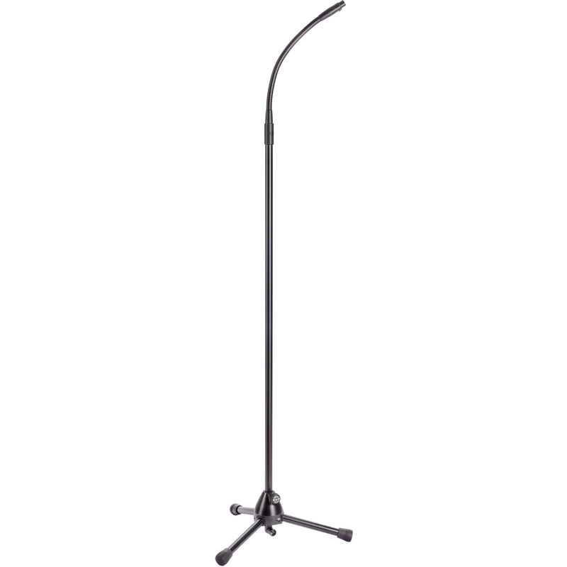 K&M 34-61" Microphone Stand with Gooseneck and Telescoping Boom (Black)