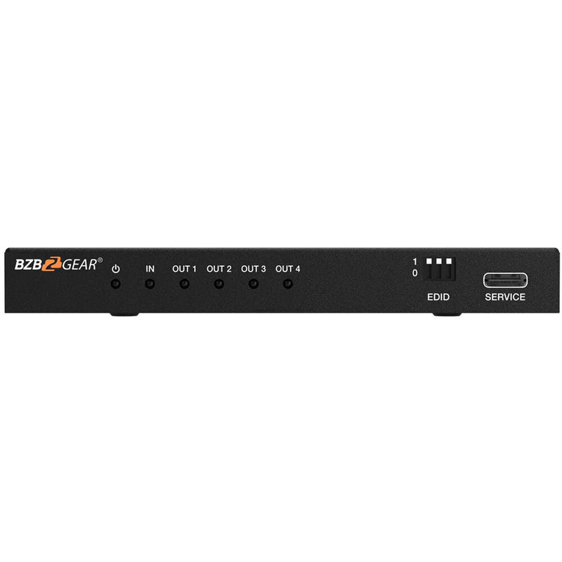 BZBGEAR 1x4 8K UHD HDMI 2.1 Splitter with Auto Downscaling