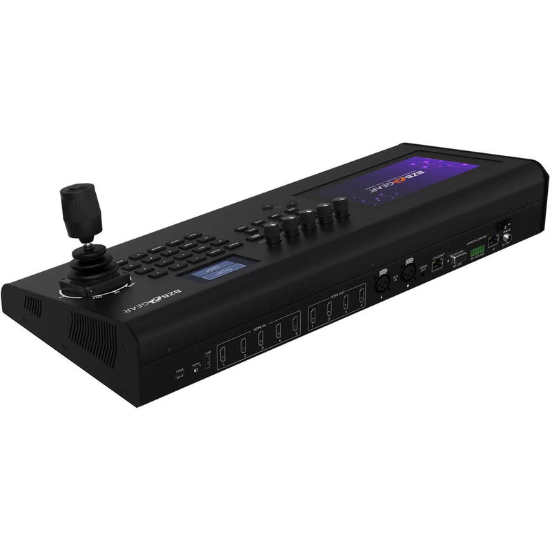 BZBGEAR 4K UHD IP 4-Channel Production Switcher/Joystick Controller Combo