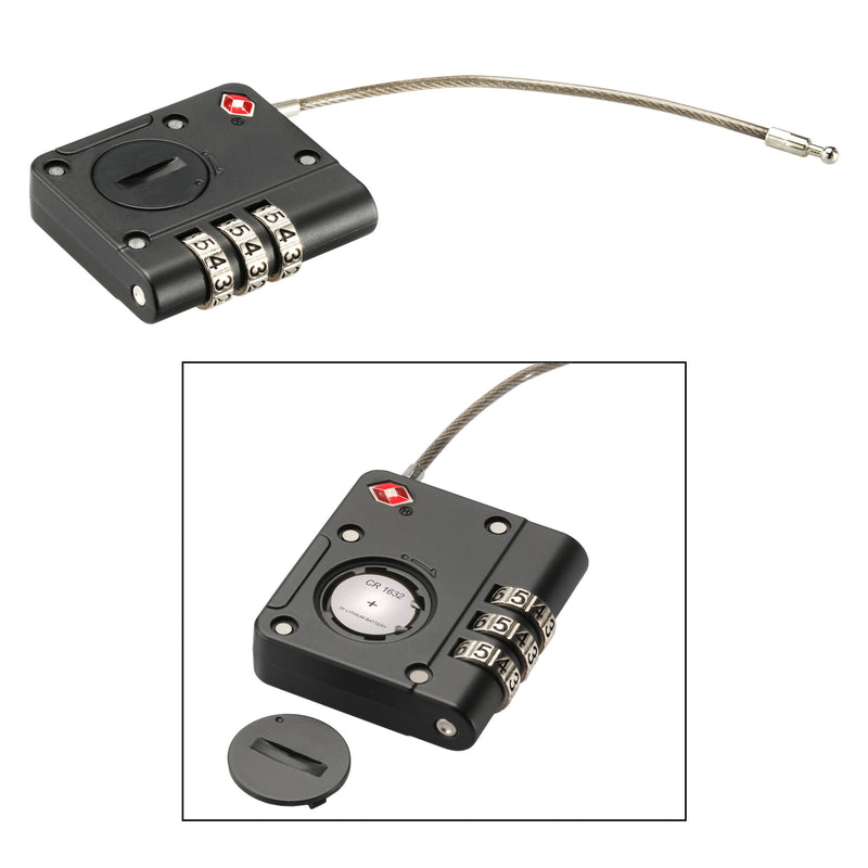 Ruggard Find My Three-Dial Combination TSA Lock