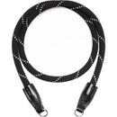 COOPH Leica Rope Strap (Black Reflective, 49.6, Ring Attachment)