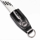 COOPH Leica Rope Strap (White Black, 39.4, Ring Attachment)