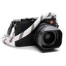 COOPH Leica Rope Strap (White Black, 39.4, Ring Attachment)