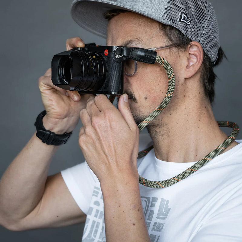 COOPH Rope Camera Strap (Orange Sagebrush, 39.4", Ring Attachment)