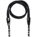 COOPH Double Rope Camera Strap (Black, 49.6", Webbing Attachment)