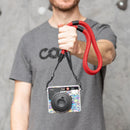 COOPH Double Rope Camera Strap (Red, 39.4", Webbing Attachment)