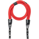 COOPH Double Rope Camera Strap (Red, 39.4", Webbing Attachment)