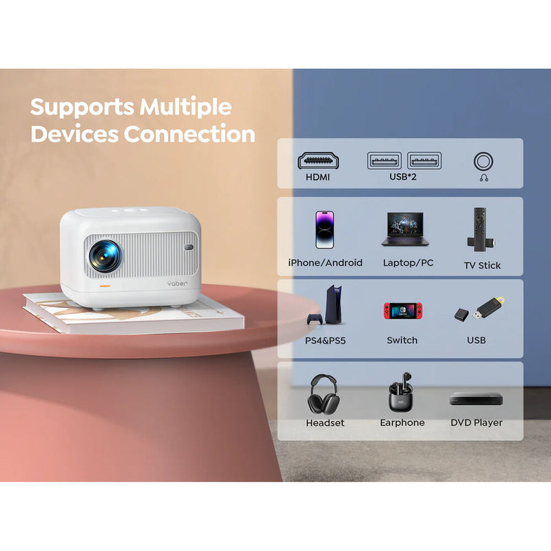 Yaber E1 LCD LED Portable Home Projector