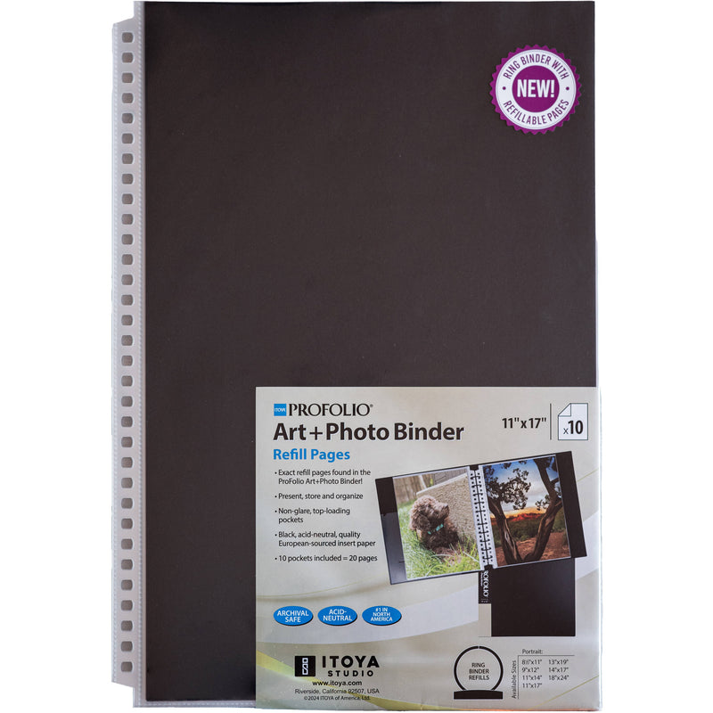 Itoya Profolio Art and Photo Refill Pages (11 x 17")