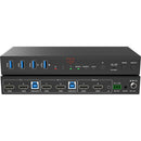 VigilLink VLKV-H202D 2-Port Dual 4K Monitor HDMI KVM Switch