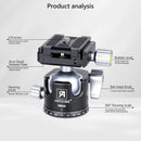 ARTCISE NB34 Low-Profile Ball Head