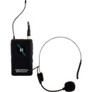 VocoPro Digital-Quad-B-500 Four-Channel UHF Wireless Headset & Lavalier Microphone System (500 MHz)