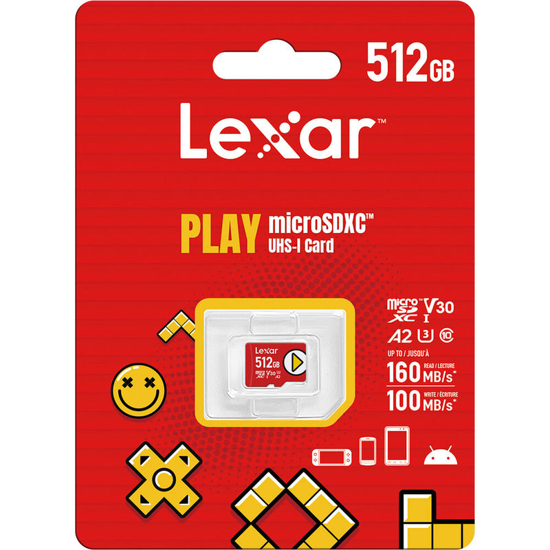 Lexar 512GB PLAY UHS-I microSDXC Memory Card