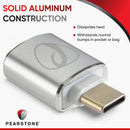 Pearstone USB 3.2 Gen 1 Type-A Female to USB Type-C Male Adapter (2-Pack)