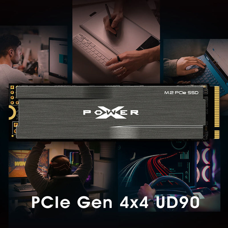 Silicon Power 1TB UD90 NVMe PCIe 4.0 M.2 Internal SSD with Heatsink
