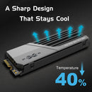 Silicon Power 1TB US75 NVMe PCIe 4.0 M.2 Internal SSD with Heatsink