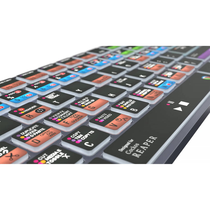 Logickeyboard Cockos Reaper TITAN Wireless Backlit US English Keyboard for Windows