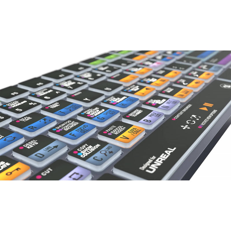 Logickeyboard Unreal Engine TITAN Wireless Backlit US English Keyboard for Windows