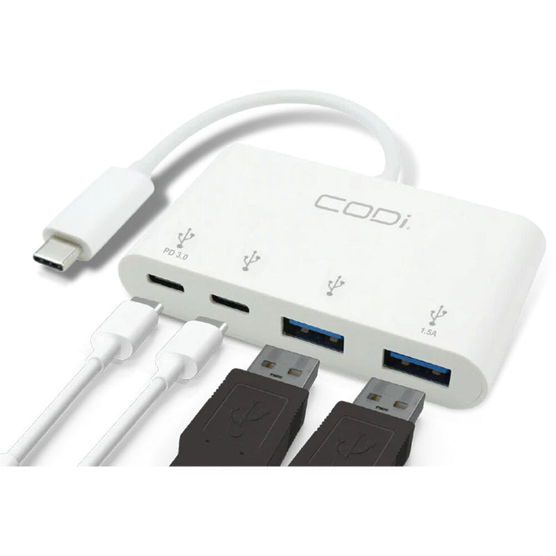 CODi 4-Port USB-A/USB-C Hub
