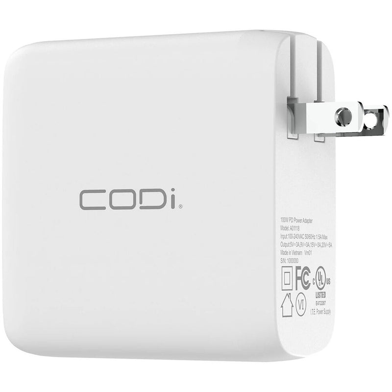 CODi 100W USB-C Wall Charger with Cable