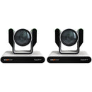 BZBGEAR 4K PTZ Auto-Tracking/Live Streaming Camera with Tally & 12x Zoom (White, 2-Pack)