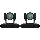 BZBGEAR Live Streaming 4K PTZ Camera with Tally Lights & 12x Optical Zoom (Black, 2-Pack)