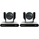 BZBGEAR Live Streaming 4K NDI PTZ Camera with Tally Lights & 12x Optical Zoom (White, 2-Pack)