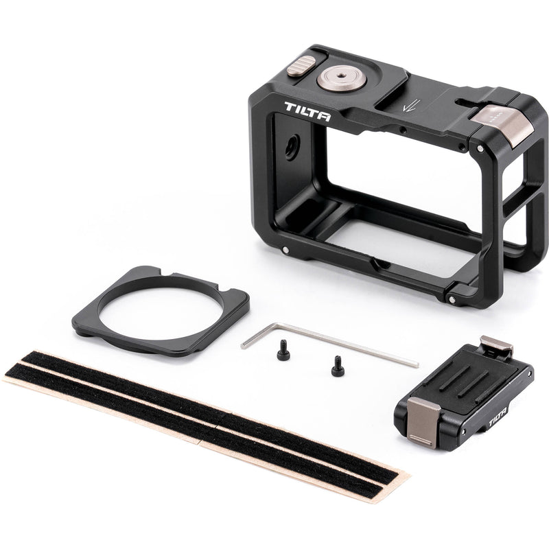 Tilta Full Camera Cage with Mounting Baseplate Kit for DJI Osmo Action (Black)