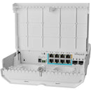 MikroTik netPower Lite 7R 8-Port Gigabit PoE Compliant Managed Outdoor Network Switch