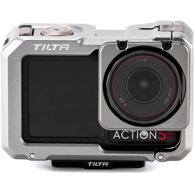 Tilta Full Camera Cage with Mounting Baseplate Kit for DJI Osmo Action (Titanium Gray)