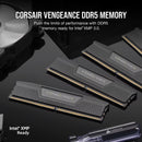 CORSAIR 192GB VENGEANCE DDR5 5200 MHz UDIMM Memory Kit (4 x 48GB, Black)