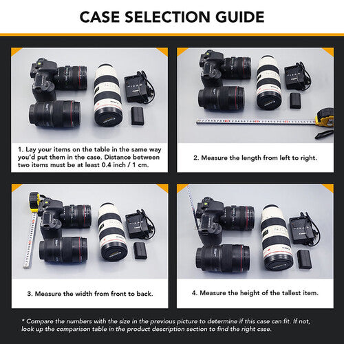 Lykus HC-2811 Waterproof Hard Case with Customizable Foam Insert