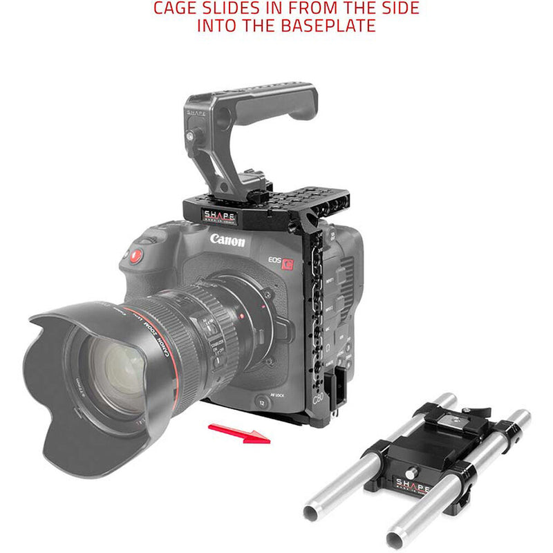 SHAPE Cage with 15mm LWS Base for Canon EOS C80