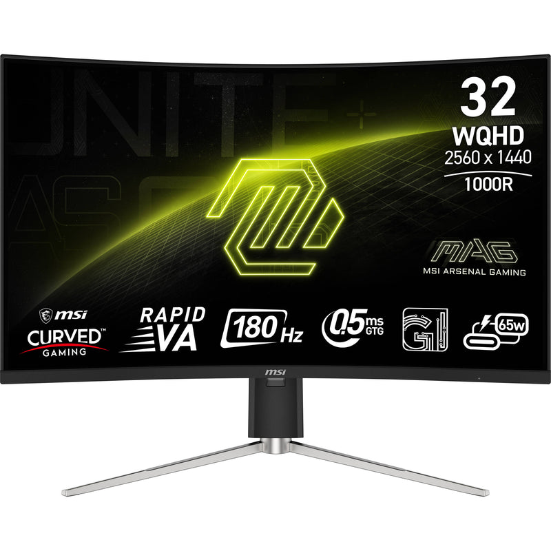 MSI MAG 325CQRF QD E2 31.5" 1440p HDR 180 Hz Curved Gaming Monitor