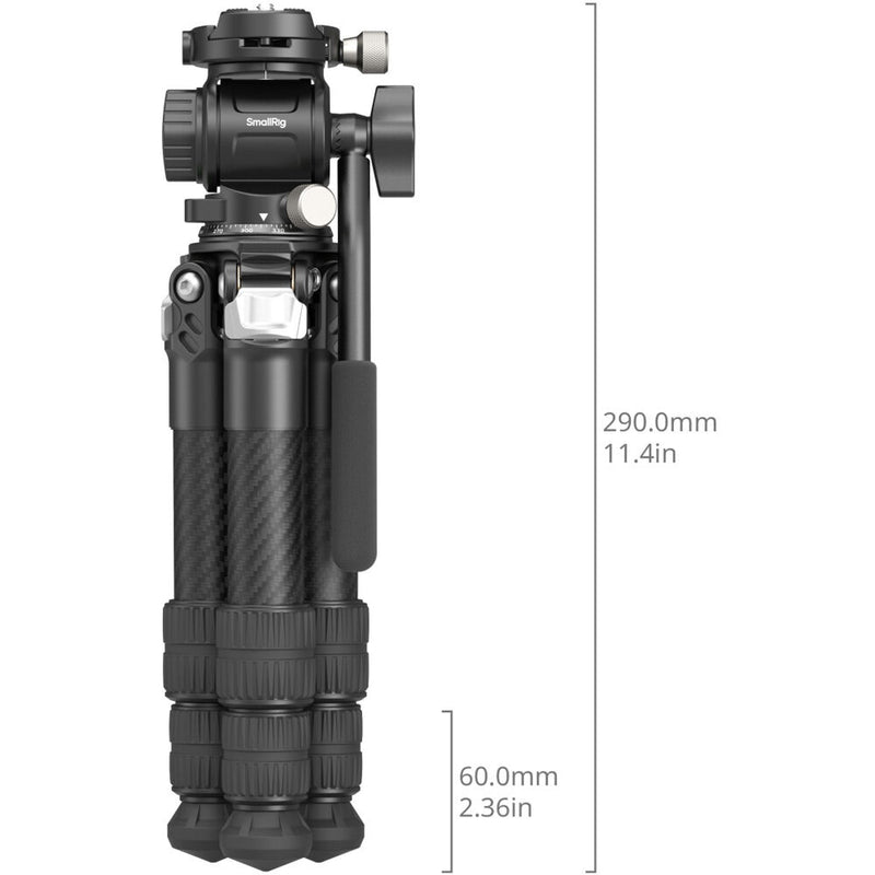 SmallRig Heavy-Duty Carbon Fiber Tabletop Tripod