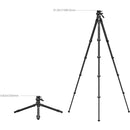 SmallRig Portable Carbon Fiber Travel Tripod Kit
